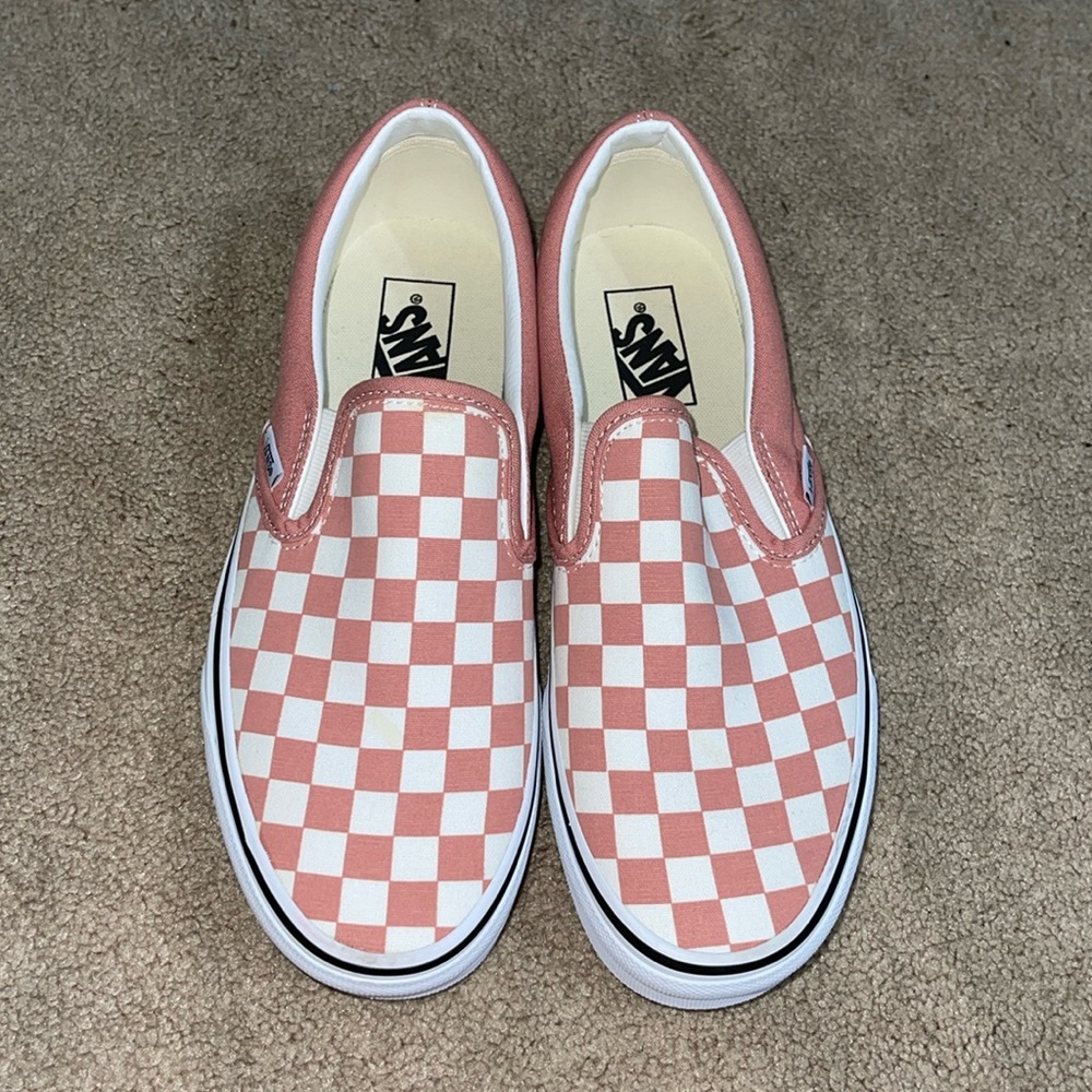 Pink Checkered Vans